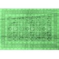 thumbnail image 1 of Ahgly Company Indoor Rectangle Persian Emerald Green Traditional Area Rugs, 5' x 7', 1 of 4
