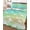 Green Blue, variant on Quilt King Size Bedding Set, Easter Rabbit Silhouette Reversible Summer Quilt 3 Pieces, Spring Bunny Blue Green Ombre Lightweight Bedspreads Coverlets with 2 Pillow Shams for All Seasons