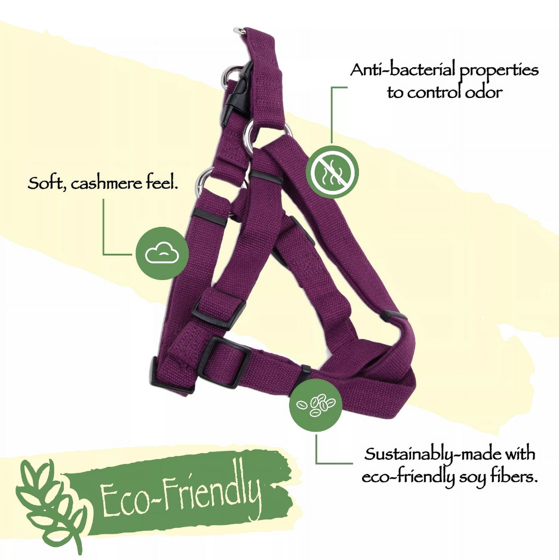 Coastal Pet New Earth Soy Comfort Wrap Dog Harness Cranberry Red - Medium - 1 Count
