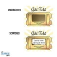 thumbnail image 5 of My Scratch Offs Gold Ticket Rectangle DIY Scratch-off Note Cards & Stickers, 20 Pack, 5 of 7