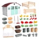 thumbnail image 5 of Miniaturas de Granja Casa Verduras Decoración de Valla Sunnimix Figuras de acción de PVC, 5 of 8