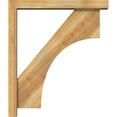 thumbnail image 3 of Ekena Millwork 4"W x 24"D x 28"H Westlake Block Rough Sawn Bracket w/ Offset Brace, Western Red Cedar, 3 of 25