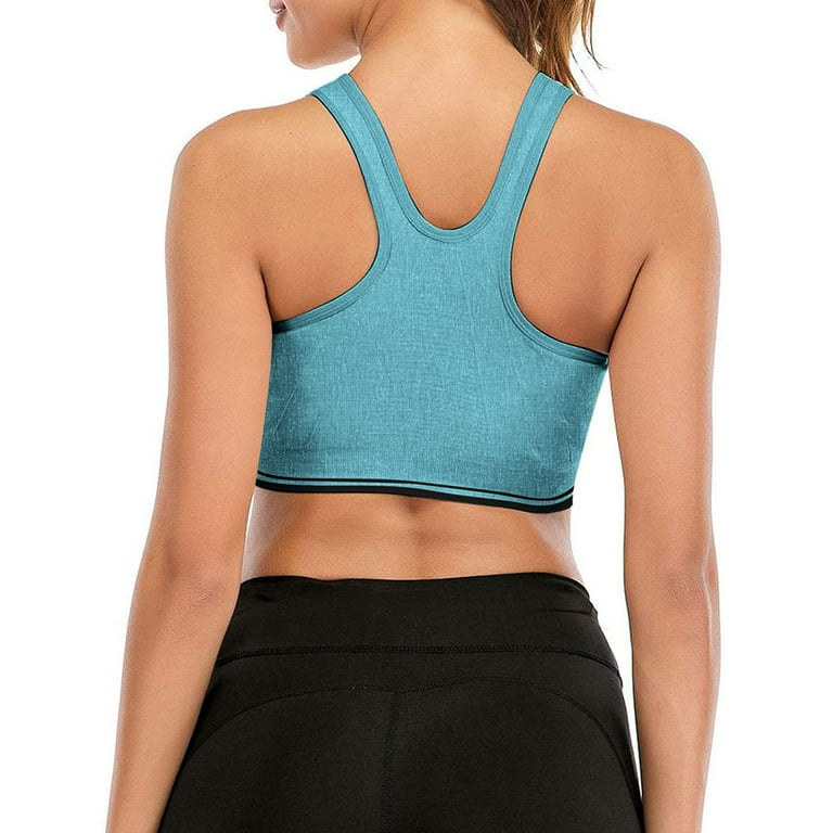 SELONE Sports Bras for Women No Underwire Front Closure Front Clip