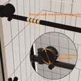 thumbnail image 3 of Leumius Frameless Sliding Shower Door,56-60"W x 60" H,1/4" Clear Tempered Glass,Stainless Steel Handle, Matte Black, 3 of 8