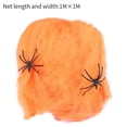 thumbnail image 2 of Fnochy 2PC 39"x39" Halloween Spider Webs Decorations with Extra Fake Spiders, Super Stretch Cobwebs for Halloween Indoor and Outdoor Party Supplies, 2 of 9