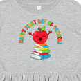 thumbnail image 4 of Inktastic Happy First Day of School Cute Apple with Books Girls Toddler Dress, 4 of 5