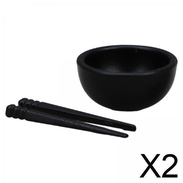 Vajilla para casa de muñecas,Cuenco para palillos de casa de muñecas Vajilla para casa de muñecas,Muebles y accesorios de cocina para casa de muñecas a escala 1/12,Juego de cocina para