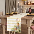 thumbnail image 2 of Table Runners 48 Inches Long Dress Scarves, Spring Flowers Farmhouse Kitchen/Dining Table Runner, Short Coffee Tablerunners, Country Botanical Budding Floral Pot Stripes 13x48 Inch, 2 of 9