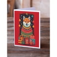thumbnail image 2 of Shiba Inu Holiday Christmas Greeting Cards Pack of 8 7 in x 5 in, 2 of 3