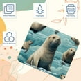 thumbnail image 3 of Sea Lion Gaming Mousepad Square, 8.3x9.8 Inch Non-Slip Rubber Bottom Printed Mouse Mat for Office and Gaming, 3 of 6