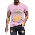 thumbnail image 1 of Camisetas de Manga Corta para Hombre Imprimir Deportes de Manga Corta Cuello Redondo Blusa Algodón Poliéster, Nueva Moda Casual Camiseta para Hombres, 1 of 1