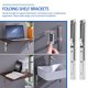 thumbnail image 3 of PAMINGONO 2Ud Soportes Plegables De Inoxidable Para Apoyo De Estantes Interiores Y Exteriores, 3 of 8