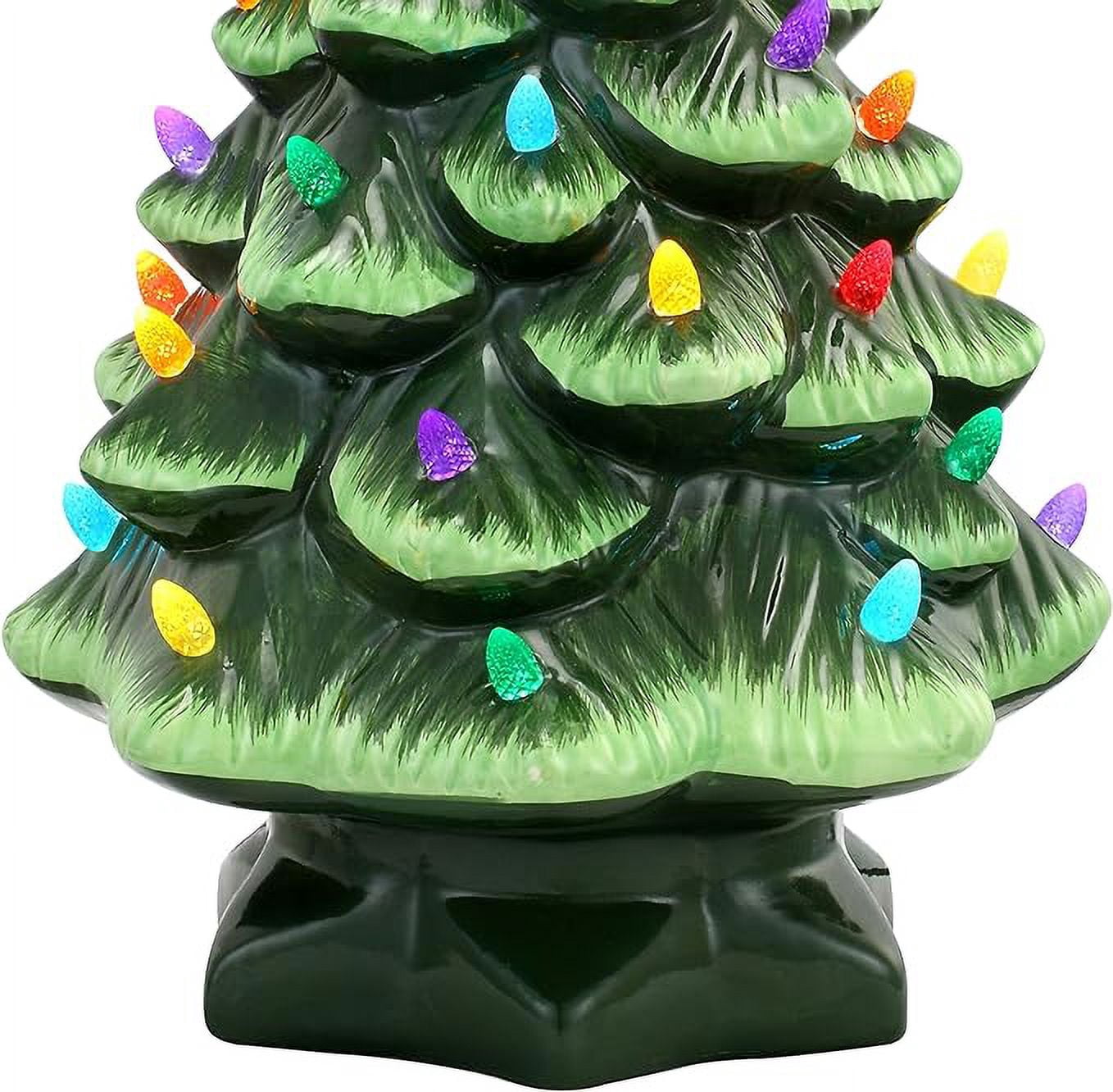 Mr. Christmas 14" Pre-lit Animated Nostalgic Ceramic Tree - Santa's Sleigh