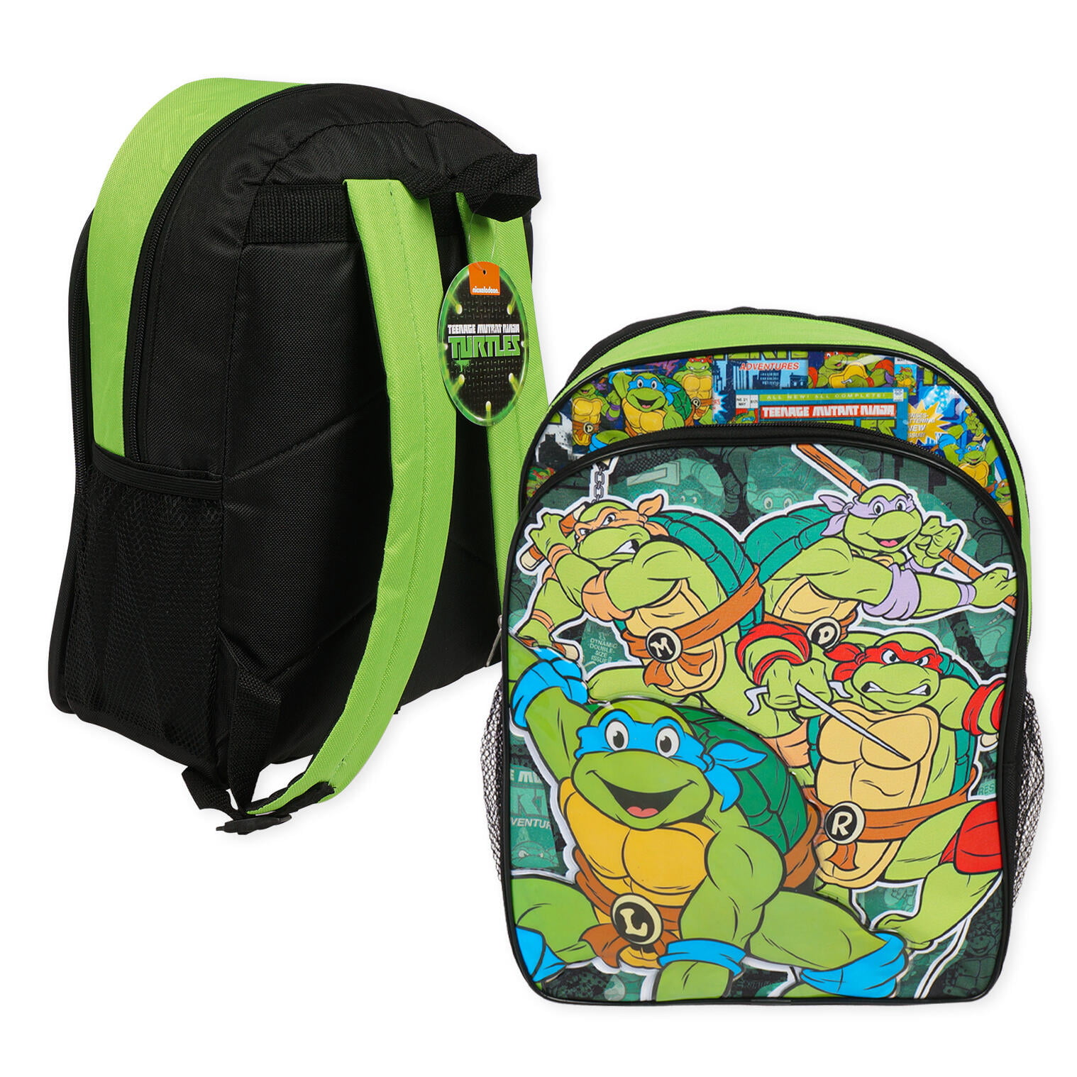 Teenage Mutant Ninja Turtles 3D Bubble Block 16" Boys Backpack School Bag 