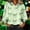 A5 Beige, variant on Womens St Patricks Day Sweatshirt Irish Shamrock Printed Long Sleeve Shirt Striped Ruffle Stand Collar Button Up Tops A5 White S-3XL