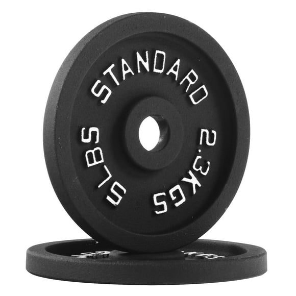 BalanceFrom Cast Iron Standard 1-Inch Weight Plate, Pair