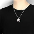 thumbnail image 2 of PAURO Baseball Jersey Number Necklace for Men and Women Athletes Stainless Steel 00-99 Pendant Chain Personalized Simple Statement Jewelry Number 75, 2 of 5