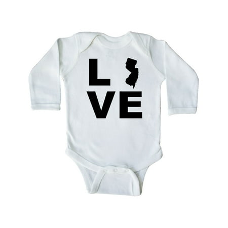 

Inktastic Love New Jersey Gift Baby Boy or Baby Girl Long Sleeve Bodysuit