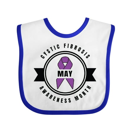 

Inktastic Cystic Fibrosis Awareness Month May Badge Gift Baby Boy or Baby Girl Bib