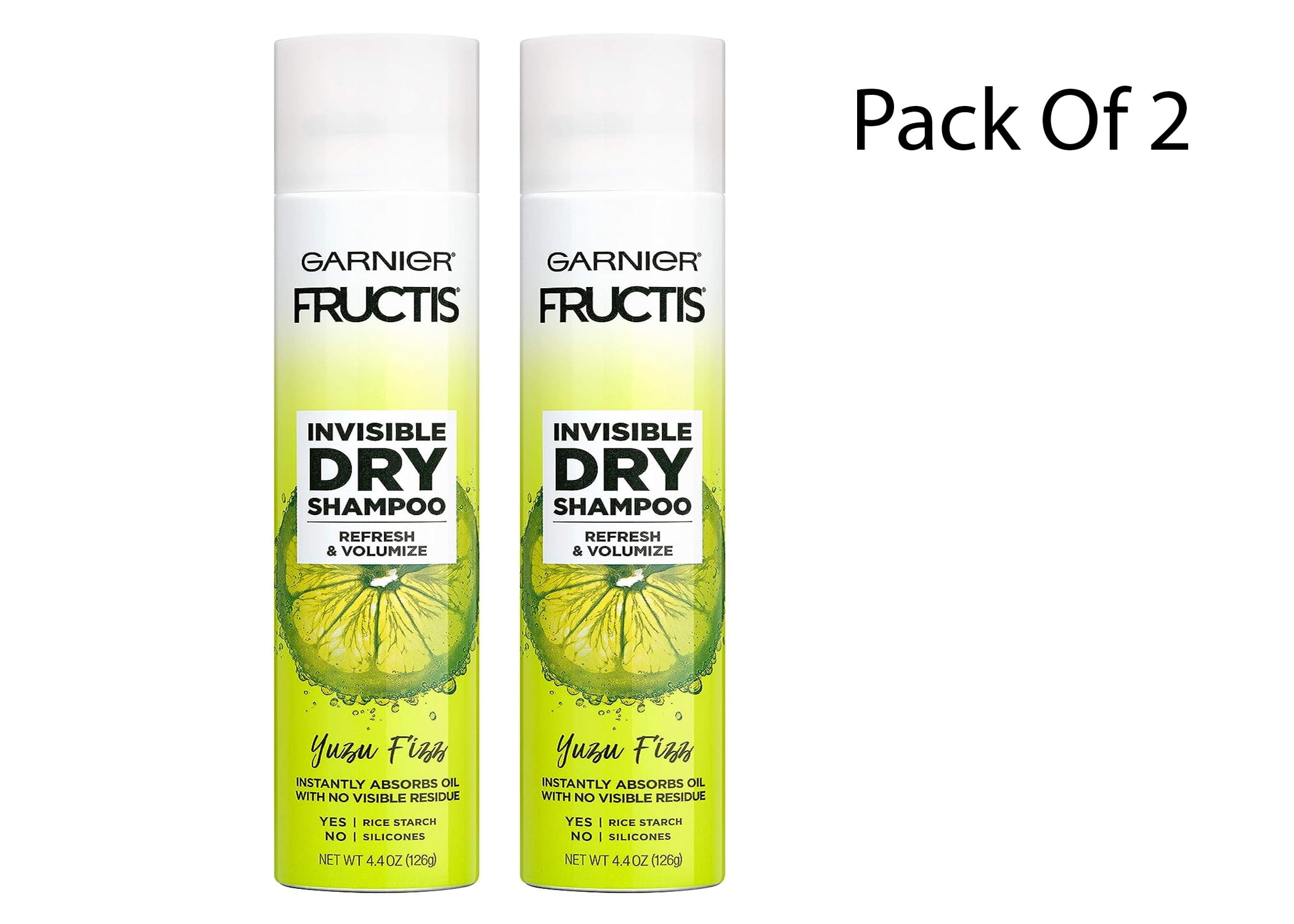 Garnier Invisible Dry Shampoo with no Visible Residue powered by Rice