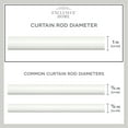 thumbnail image 5 of Exclusive Home Twist 1" Window Curtain Rod and Finial Set, Adjustable 36"-72", Off White, 5 of 8