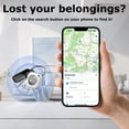 thumbnail image 3 of Air Tracker Tags-4 Pack (iOS Only),Bluetooth Tracker Compatible for Apple Find My, Replaceable Battery Key Finder and Item Locator Smart Tag for Keys,Bag,Luggage and More,4Pack,White, 3 of 9