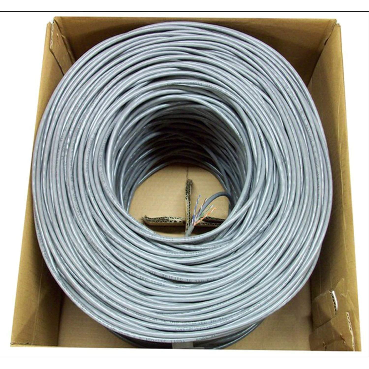 Bulk Cat5e Ethernet UTP Grey Cable 100ft