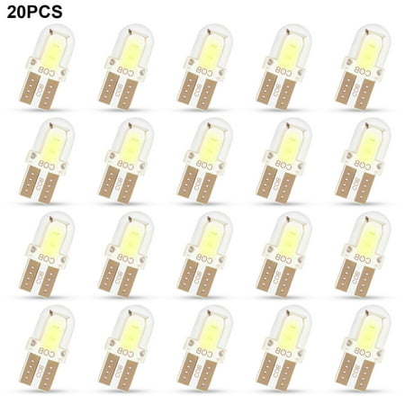 

20Pcs T10 194 168 W5W LED Car Interior Light EEEkit 6000K White Bulbs Kit Cluster LED Bulbs Replacement for All T10 Wedge Type Dome Light Map Light Door Courtesy Light License Plate Light