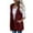 Wine, variant on Kiplyki Autumn Sweatshirts Tops Solid Vests Outerwear,Warm Fleece Comfy Warm Hoodie Jacket Coat With Pockets