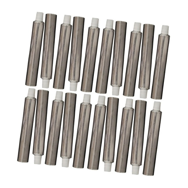 Tubos de pintura vacíos, tubos de aluminio vacíos, prácticos con tapas, envase rellenable 20 unidades de 10 ml