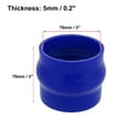 thumbnail image 3 of 76mm 3" ID Straight Silicone Reducer Hose Coupler Intercooler Tube Blue for Car Intercooler Intake Piping, 3 of 6