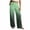 Army Green, variant on Wide Leg Pants for Women Tie High Waist Airy Crinkle Fabric Gradient Beach Lounge Trousers,Sizes S-2XL