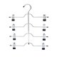 thumbnail image 1 of 4 Tier Trouser Hangers, Space Saving Metal Hangers with Clips, Hangers for Pants, Towels, 1 of 4