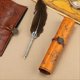 thumbnail image 4 of 4 Pieces Leather Pencil Case, Creative Map Rollup Pencil Bag, 4 of 5