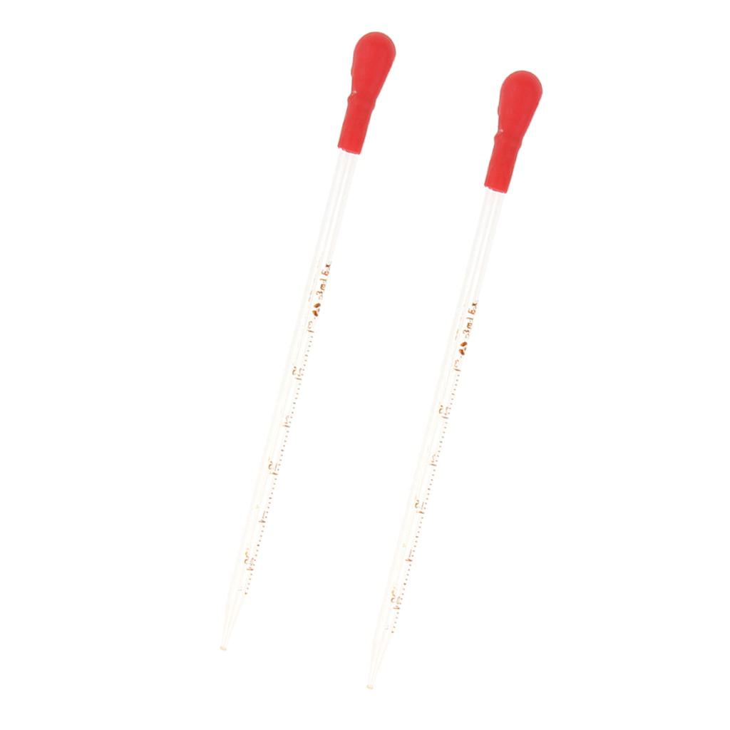 PIPETTE DROPPERS ML Size Reusable Clear Glass Measuring
