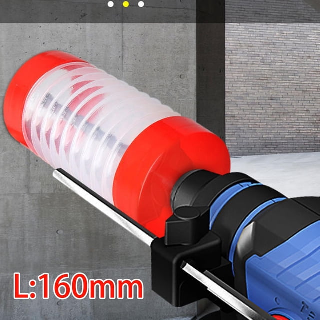Taladro eléctrico Colector de polvo Escalable Reutilizable Fácil de operar Cubierta de polvo de taladro de martillo eléctrico para instalación de 160mm Cuadrado Rojo shamjiam Colector de polvo de perforación