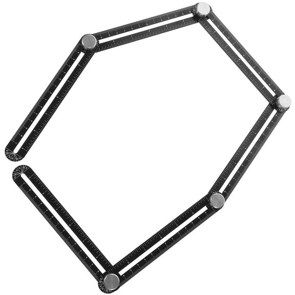 GOOHOCHY  Hole Locator Multipurpose Ruler Tile Heavy Duty Punch Black