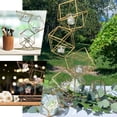 thumbnail image 5 of Efavormart 25.5" Tall Gold Geometric Candle Holder Set 4 Metal Geometric Centerpieces, 5 of 11