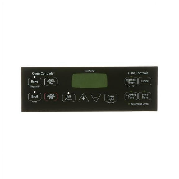 GE APPLIANCE WB27K10264 RANGE CONTROL OVERLAY - OEM PART