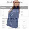 thumbnail image 4 of Women's Sexy Backless Satin Maxi Dress V-Neck Sleeveless Side Slit Graduation Party Gown, 4 of 7