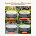 thumbnail image 4 of KFFKFF Inflatable Hot Tub Cover, 4.5 Ft Round Protector for Spas, Insulated and Weather-Resistant Lid for Outdoor Use, Energy-Efficient and Waterproof, White, 4 of 9