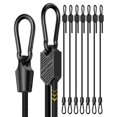 thumbnail image 1 of Cuerda elástica tipo bungee de 8 piezas LuckyStraps de 48" ajustable con ganchos negros, 1 of 7