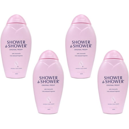 SHOWER TO SHOWER Body Powder Original Fresh 8 oz (Pack of 4)
