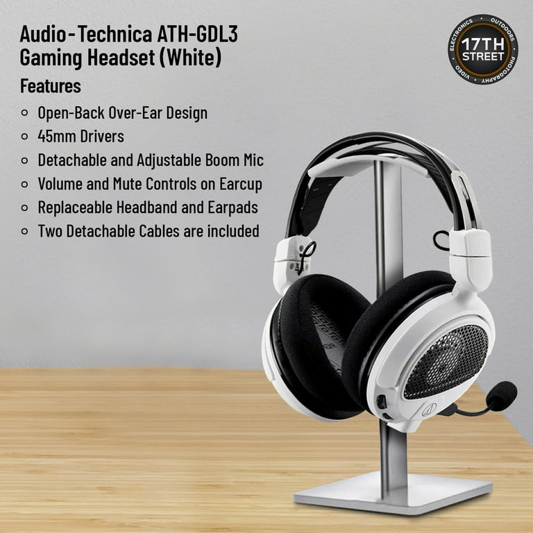 audio-technica ATH-GDL3 ホワイト ATH-GDL3 Gaming Headset | Open-Back High-Fidelity Gaming