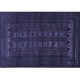 thumbnail image 1 of Ahgly Company Machine Washable Indoor Rectangle Persian Blue Traditional Area Rugs, 4' x 6', 1 of 4