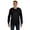 Black, variant on Hanes Men's 6.1 oz. Tagless Long-Sleeve Pocket T-Shirt - 5596