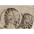 thumbnail image 2 of Brooks, Kari 32x23 White Modern Wood Framed Museum Art Print Titled - Like a Wagon Wheel, 2 of 4