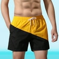 thumbnail image 6 of WERYOUNG Couple Sports And Fitness Nylon Shorts Men Can Go Underwater Trousers Breathable Trunks, Yellow, XXXL, 6 of 9