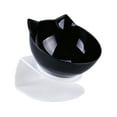 thumbnail image 1 of Cat Ear Neck Protective Bowl with Angled Design for Indoor Use Smooth Easy Clean Pet Feeding Solution, 1 of 4