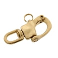thumbnail image 3 of 2 Piezas de Servicio 2-5 / 6 "de Latón Giratorio a Grilletes de Liberación Rápida Barco Ancla Cadena Accesorios de Aparejo shamjiam Grillete a presión giratorio, 3 of 5